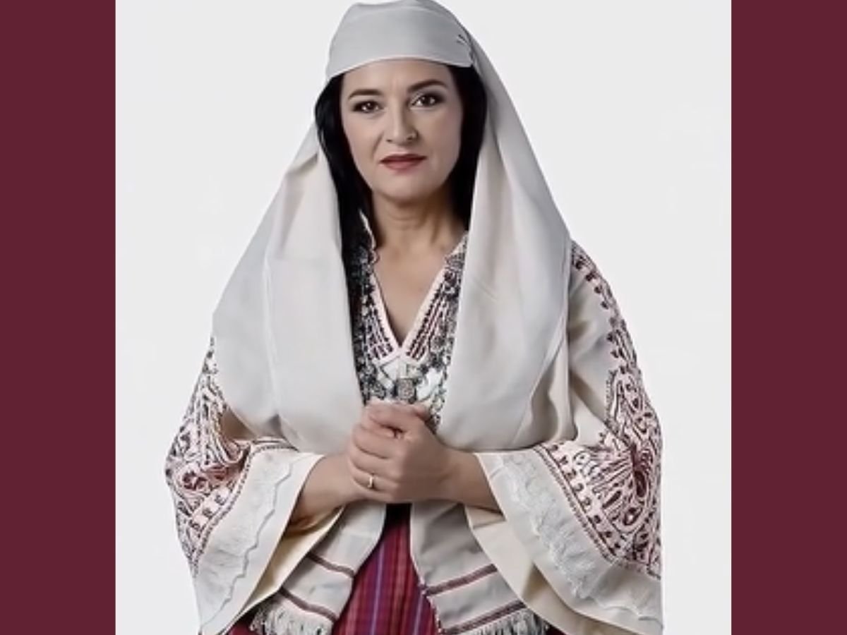 Virtual avatar of Diella, the AI Minister of Albania, wearing traditional Albanian attire